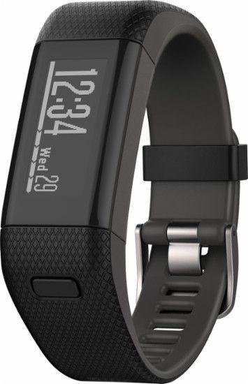 Фітнес-браслет Garmin Vivosmart HR + Regular (Чорний)