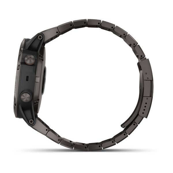 Спортивний годинник Garmin Fenix 5x Plus Sapphire Carbon Grey with DLC Titanium Band 010-01989-05
