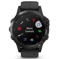 Мультиспортивний спортивний годинник Garmin Fenix 5 Plus Sapphire BLACK WITH BLACK BAND 010-01988-01