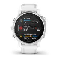 Спортивний годинник Garmin Fenix 6S Silver with White Band 010-02159-00