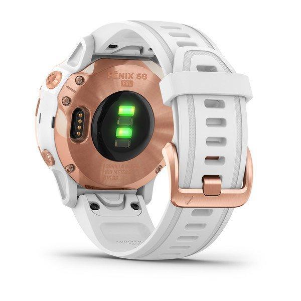 Спортивний годинник Garmin Fenix 6S Pro Rose Gold-tone with White Band 010-02159-11