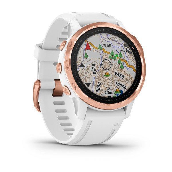 Спортивний годинник Garmin Fenix 6S Pro Rose Gold-tone with White Band 010-02159-11