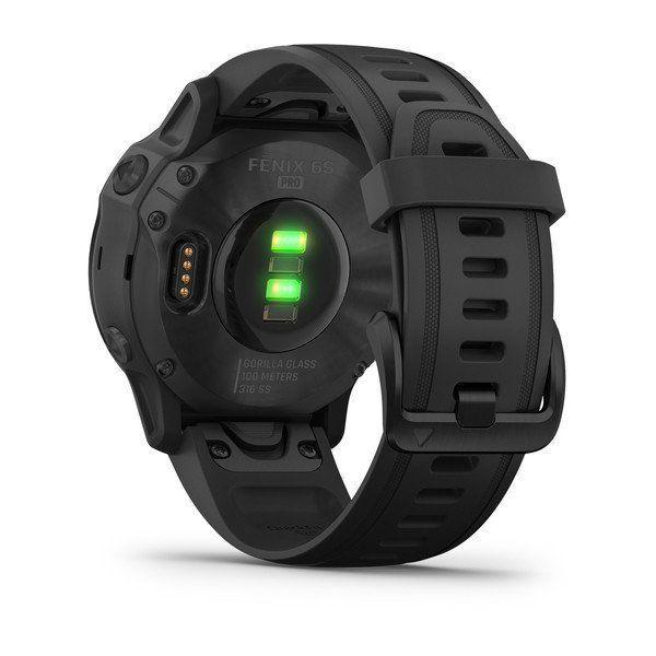 Спортивний годинник Garmin Fenix 6S Pro Black with Black Band 010-02159-14