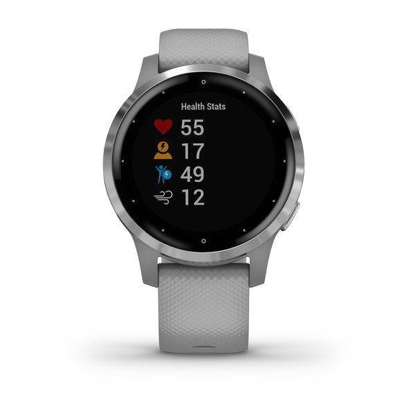 Фітнес годинник Garmin vivoactive 4S Powder Gray-Silver 010-02172-03