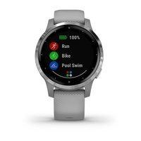 Фітнес годинник Garmin vivoactive 4S Powder Gray-Silver 010-02172-03
