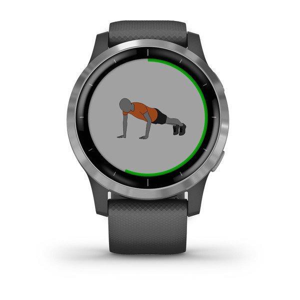 Годинник для фітнесу Garmin vivoactive 4 Shadow Grey Silver 010-02174-03