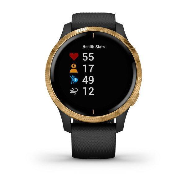 Спортивний годинник Garmin VENU Black Gold 010-02173-33