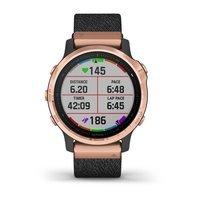 Спортивний годинник Garmin Fenix 6S Sapphire Rose Gold-tone with Heathered Black Nylon Band 010-02159-37