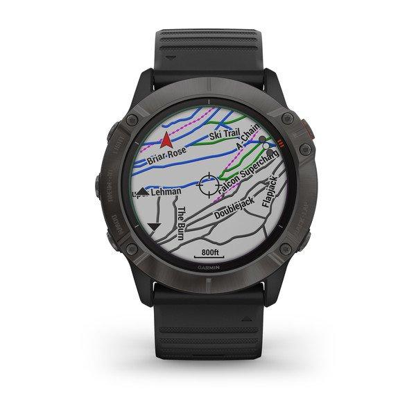 Спортивний годинник Garmin Fenix 6X Pro Solar Titanium Carbon Gray DLC 010-02157-21