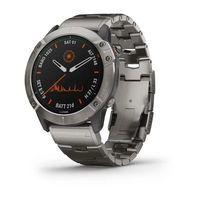 Спортивний годинник Garmin Fenix 6X Pro - Titanium with Vented Titanium Bracelet 010-02157-24