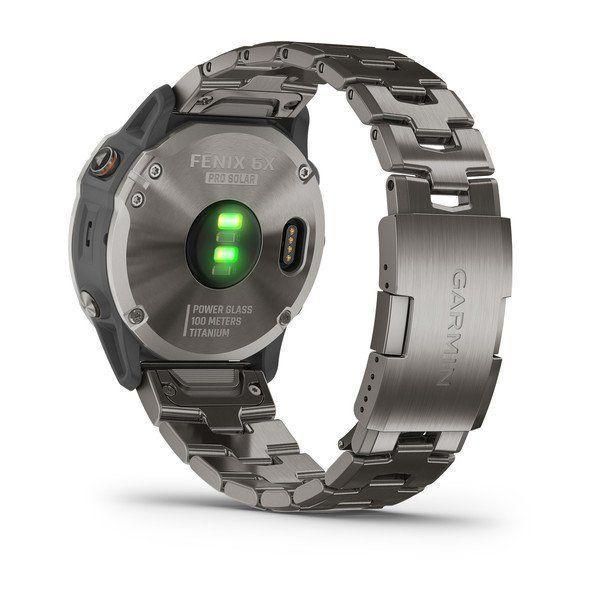 Спортивний годинник Garmin Fenix 6X Pro - Titanium with Vented Titanium Bracelet 010-02157-24