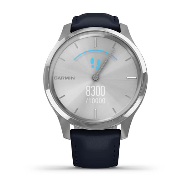 Фітнес годинник Garmin vivomove Luxe Silver-Blue 010-02241-20
