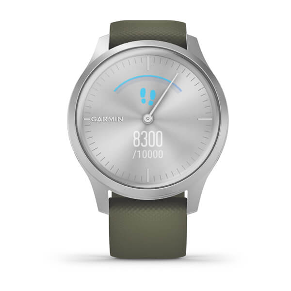 Фітнес годинник Garmin vivomove Style Silver-Moss Green 010-02240-21