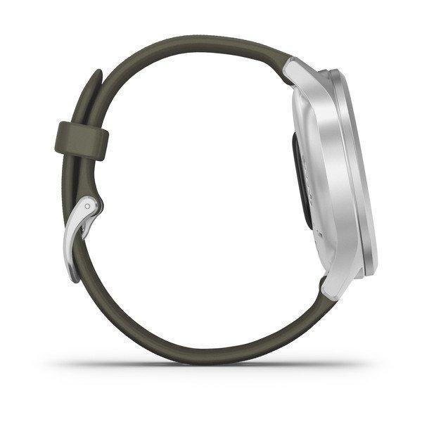 Фітнес годинник Garmin vivomove Style Silver-Moss Green 010-02240-21