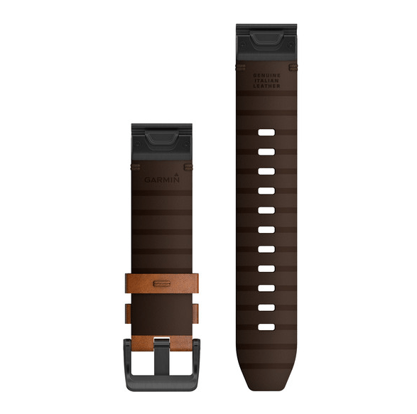Ремінець Garmin Fenix 6 22mm QuickFit Chestnut Leather Band 010-12863-05