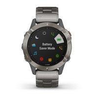 Спортивний годинник Garmin Fenix 6 Sapphire Titanium Gray with Vented Titanium Bracelet 010-02158-23