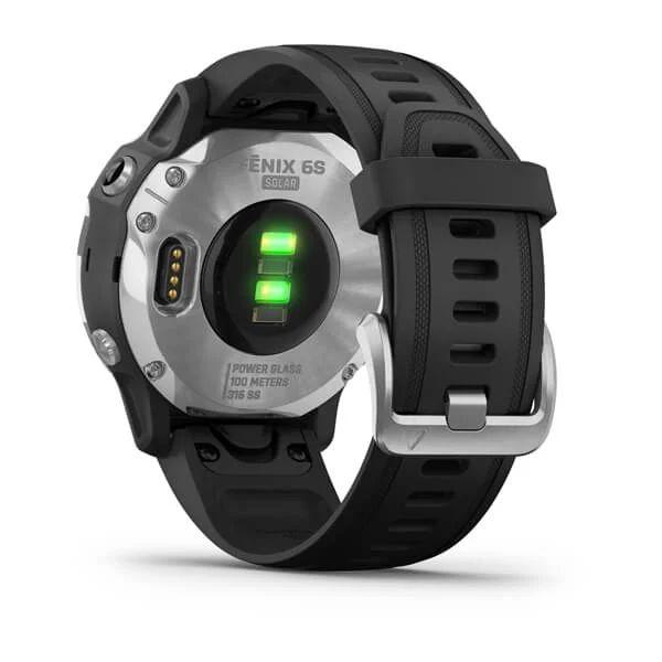 Спортивний годинник Garmin Fenix 6S Solar Silver Black Band 010-02409-00