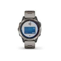 Морський годинник для спорту Garmin Quatix 6 Titanium Saphhire with Titanium Band 010-02158-95