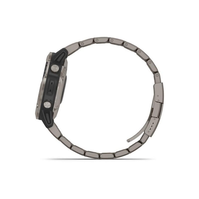 Морський годинник для спорту Garmin Quatix 6 Titanium Saphhire with Titanium Band 010-02158-95