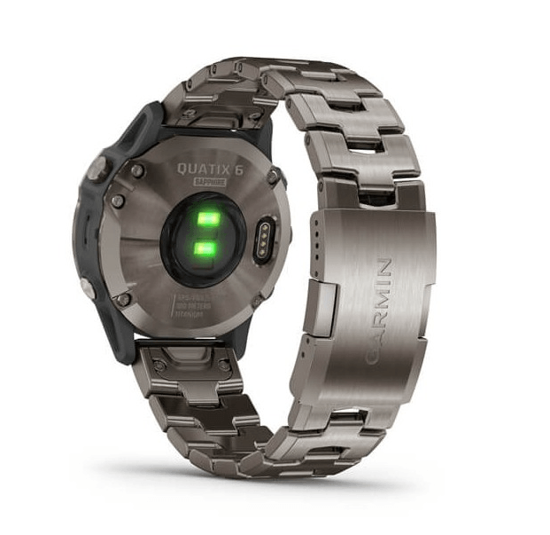 Морський годинник для спорту Garmin Quatix 6 Titanium Saphhire with Titanium Band 010-02158-95