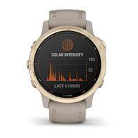 Спортивний годинник Garmin Fenix 6S Solar Edition Light Gold with Light Sand Band 010-02409-11