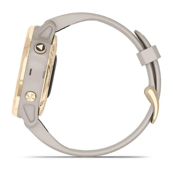 Спортивний годинник Garmin Fenix 6S Solar Edition Light Gold with Light Sand Band 010-02409-11