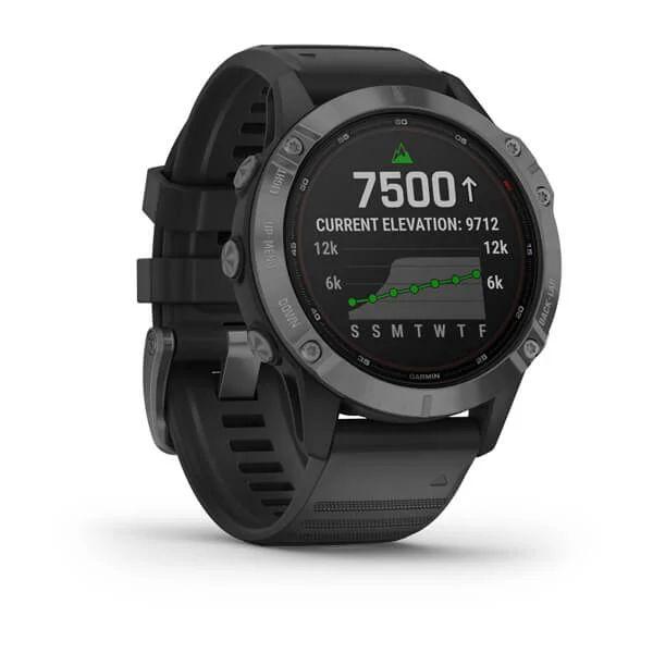 Спортивний годинник Garmin Fenix 6 Pro Solar Slate Gray Black Band 010-02410-15