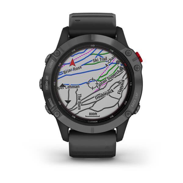 Спортивний годинник Garmin Fenix 6 Pro Solar Slate Gray Black Band 010-02410-15