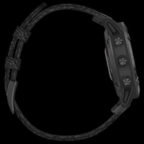 Спортивний годинник Garmin Fenix 6 Pro Sapphire Black DLC with Heathered Black Nylon Band 010-02158-17