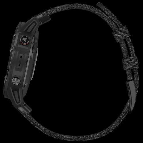 Спортивний годинник Garmin Fenix 6 Pro Sapphire Black DLC with Heathered Black Nylon Band 010-02158-17