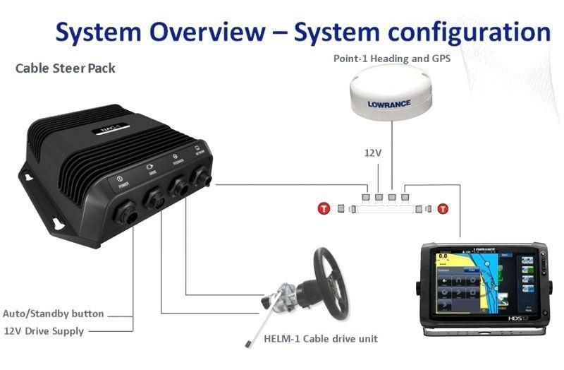 Морський автопілот Lowrance Outboard Pilot Cable - Steer Pack 000-11749-001