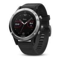 Мультиспортивний годинник Garmin Fenix 5 Silver with Black Band 010-01688-03