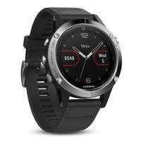 Мультиспортивний годинник Garmin Fenix 5 Silver with Black Band 010-01688-03
