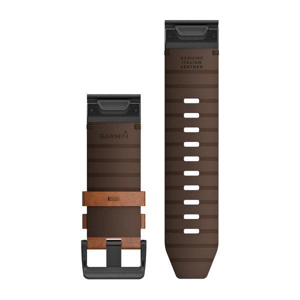 Шкіряний ремінець Garmin fenix 6X QuickFit 26 мм шкіряний коричневий 010-12864-05