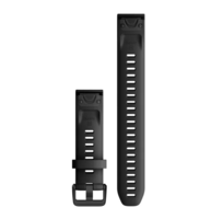 Ремінець Garmin Fenix 6s QuickFit 20 мм Long Strap Black Silicone 010-12942-00
