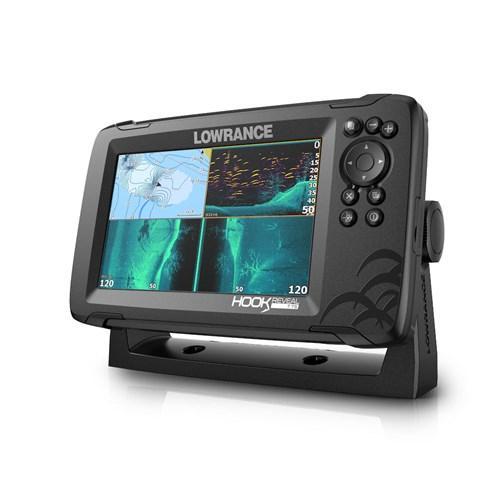 Ехолот Lowrance Hook Reveal 7 TripleShot з функціями CHIRP, SideScan і базовою картою 000-15520-001