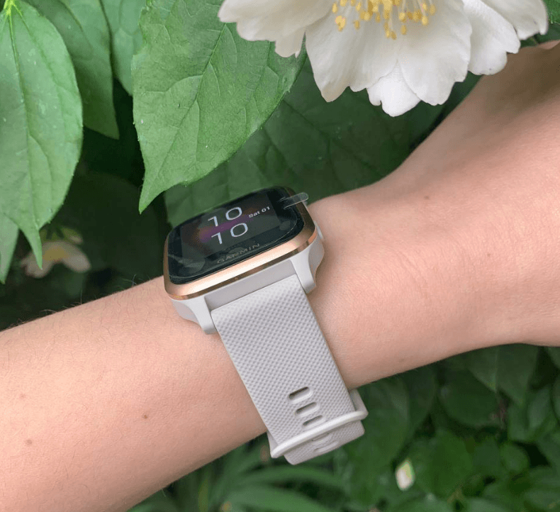 Смарт-годинник Garmin Venu Sq Music Light Sand/Rose Gold 010-02426-11