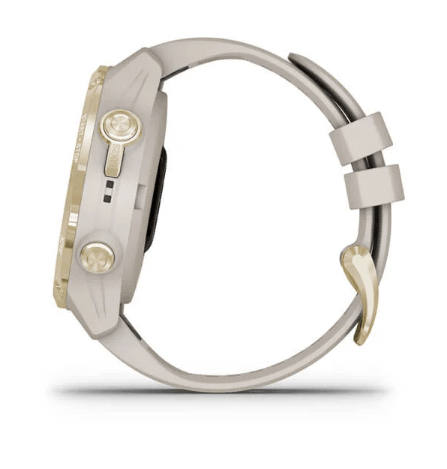 Годинник-навігатор для дайвінгу Garmin Descent Mk2S Light Gold with Light Sand Silicone Band 010-02403-01