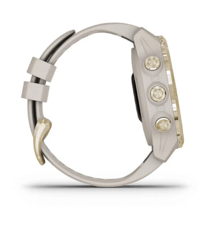 Годинник-навігатор для дайвінгу Garmin Descent Mk2S Light Gold with Light Sand Silicone Band 010-02403-01