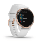 Спортивний годинник Garmin Venu 2S Rose Gold Bezel with White Case and Silicone Band 010-02429-13