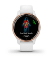 Спортивний годинник Garmin Venu 2S Rose Gold Bezel with White Case and Silicone Band 010-02429-13