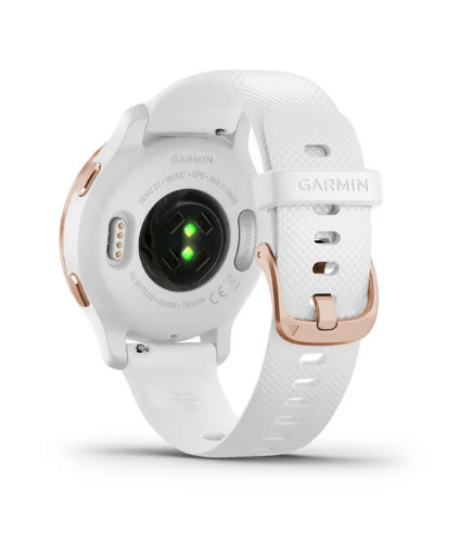 Спортивний годинник Garmin Venu 2S Rose Gold Bezel with White Case and Silicone Band 010-02429-13