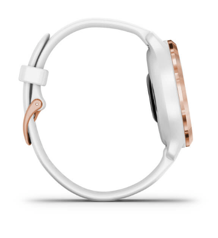Спортивний годинник Garmin Venu 2S Rose Gold Bezel with White Case and Silicone Band 010-02429-13