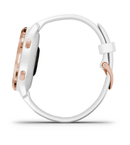 Спортивний годинник Garmin Venu 2S Rose Gold Bezel with White Case and Silicone Band 010-02429-13