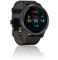 Спортивний годинник Garmin Venu 2 Slate with Black Leather Band 010-02430-21