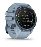 Годинник-навігатор для дайвінгу Garmin Descent Mk2S Mineral Blue with Sea Foam Silicone Band 010-02403-07