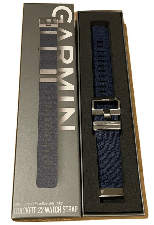 Нейлоновий ремінець Garmin MARQ QuickFit 22 мм синій 010-12738-02