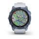 Спортивний годинник Garmin Fenix 7X Sapphire Solar Mineral Blue DLC Titanium з білим ремінцем 010-02541-15