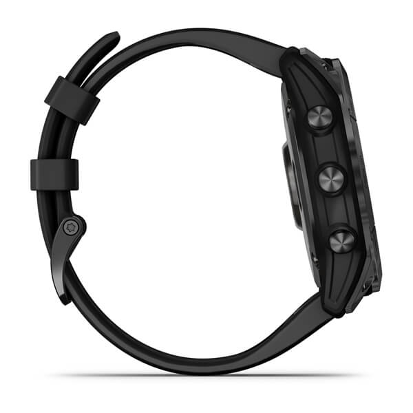 Спортивний годинник Garmin Fenix 7X Solar Slate grey з чорним ремінцем 010-02541-01