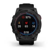 Спортивний годинник Garmin Fenix 7X Solar Slate grey з чорним ремінцем 010-02541-01